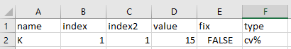 Edition of OMEGA’s in Excel