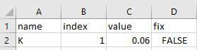 Edition of THETA’s in Excel